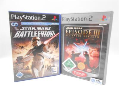 Sony Playstation 2 Star Wars Battlefront & Episode 3 Die Rache der Sith Gut/R2F8