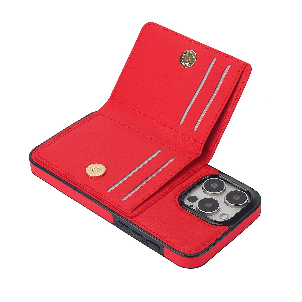 Avizar Étui pour Xiaomi Redmi Note 13 5G Porte-carte Support Vidéo Rose champagne - Coque