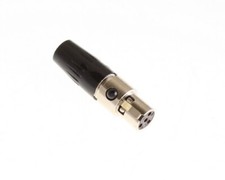  10pcs TA4FL Switchcraft 4-Pin Straight Female Cord Plug Mini XLR Mic Connector