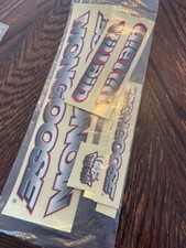 Old school NOS Mongoose VILLAIN freestyle bmx bike decal sticker set USA