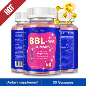 BBL - MAX Gummies - Muscles plus forts, amélioration de la hanche, courbes d'endurance 60 Gommes