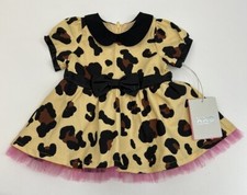 HARAJUKU MINI Target DRESS 12M 12 Month Cheetah Tutu Faux Leather Trim Bottom