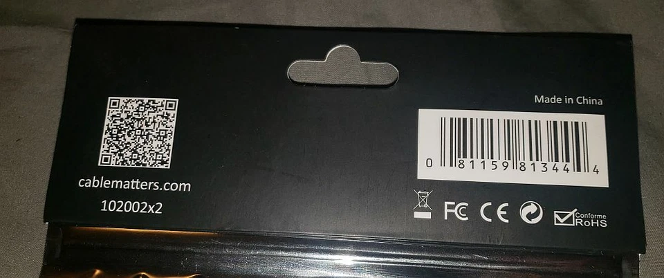 Cable Matters 2-Pack Gold Plated DisplayPort to DVI Male to Female Adapter NEW - Image 4 of 4