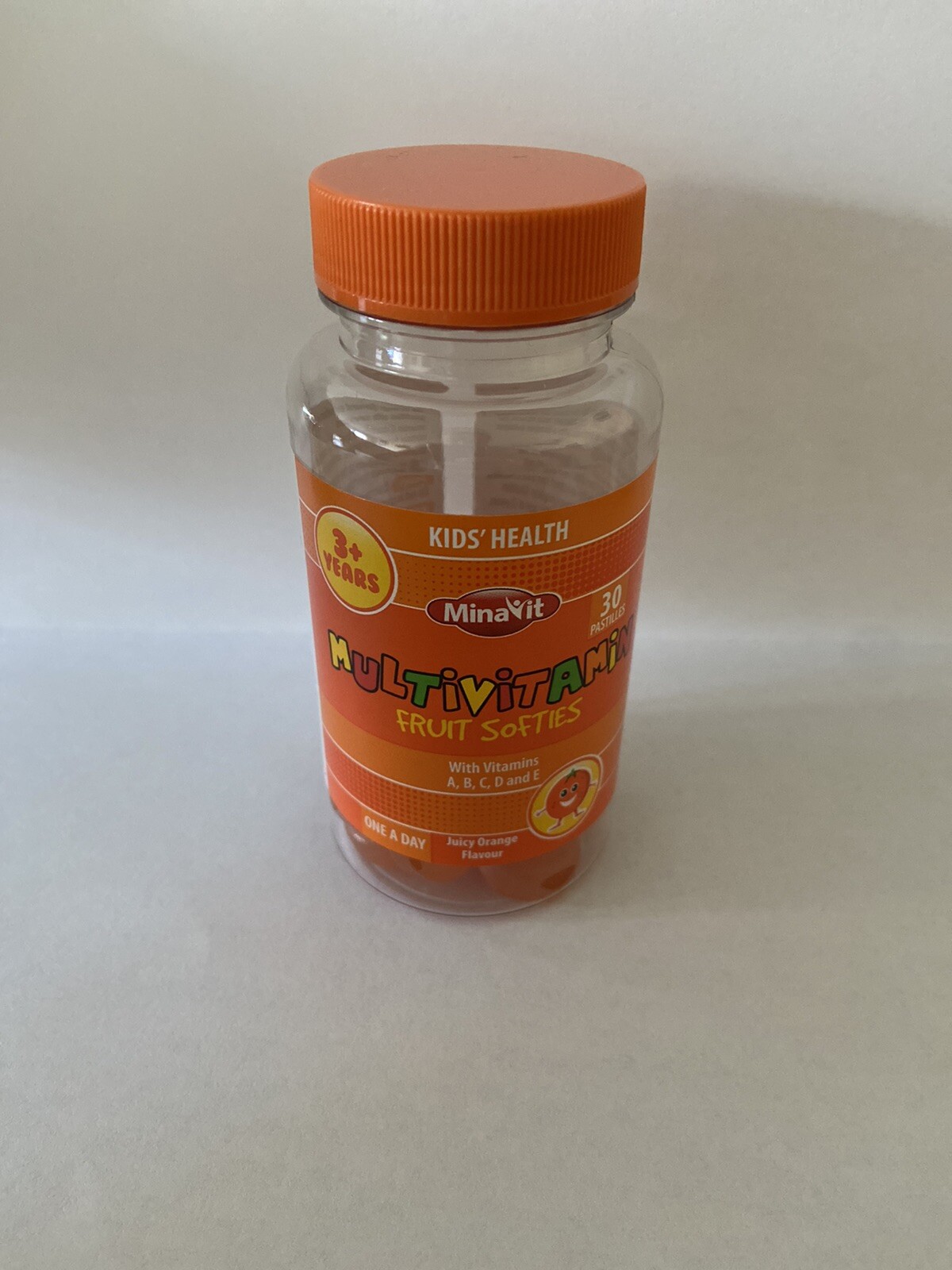 Minavit Kids Multivitamins Fruit Softies A,B,C,D And E Vitamins 30