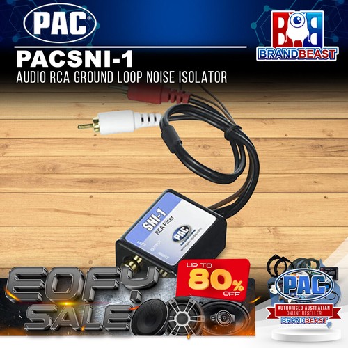 PAC SNI-1 RCA Noise Filter Ground Loop Isolator - Eliminate Car Stereo Whine & Noise
