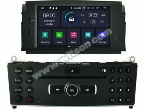 Autoradio e frontalini da auto equalizzatore integrato dimensione 1 DIN per Mercedes-Benz