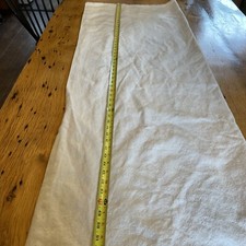 Linen/flax/cotton. Hade made, Lined Curtain Panel 60 X41