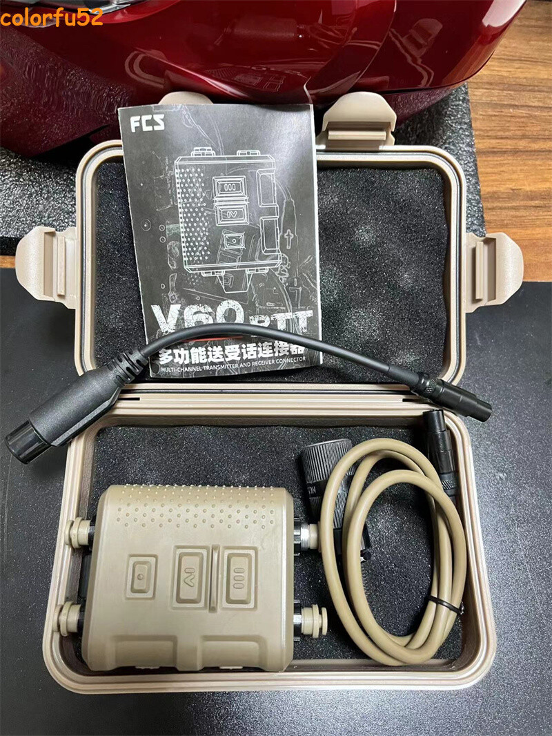 FCS V60 Multifunctional Dual Channel Tactical Headphone PTT