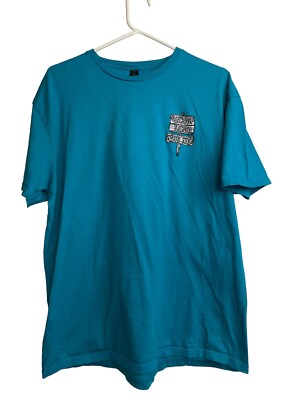 Gildan Suncoast Florida Happy Hour t shirt mens XL green short sleeve 2 logos