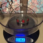 Native Jeweler COIN Silver (.900) & Genuine Polished RED CORAL Bracelet — photo 7