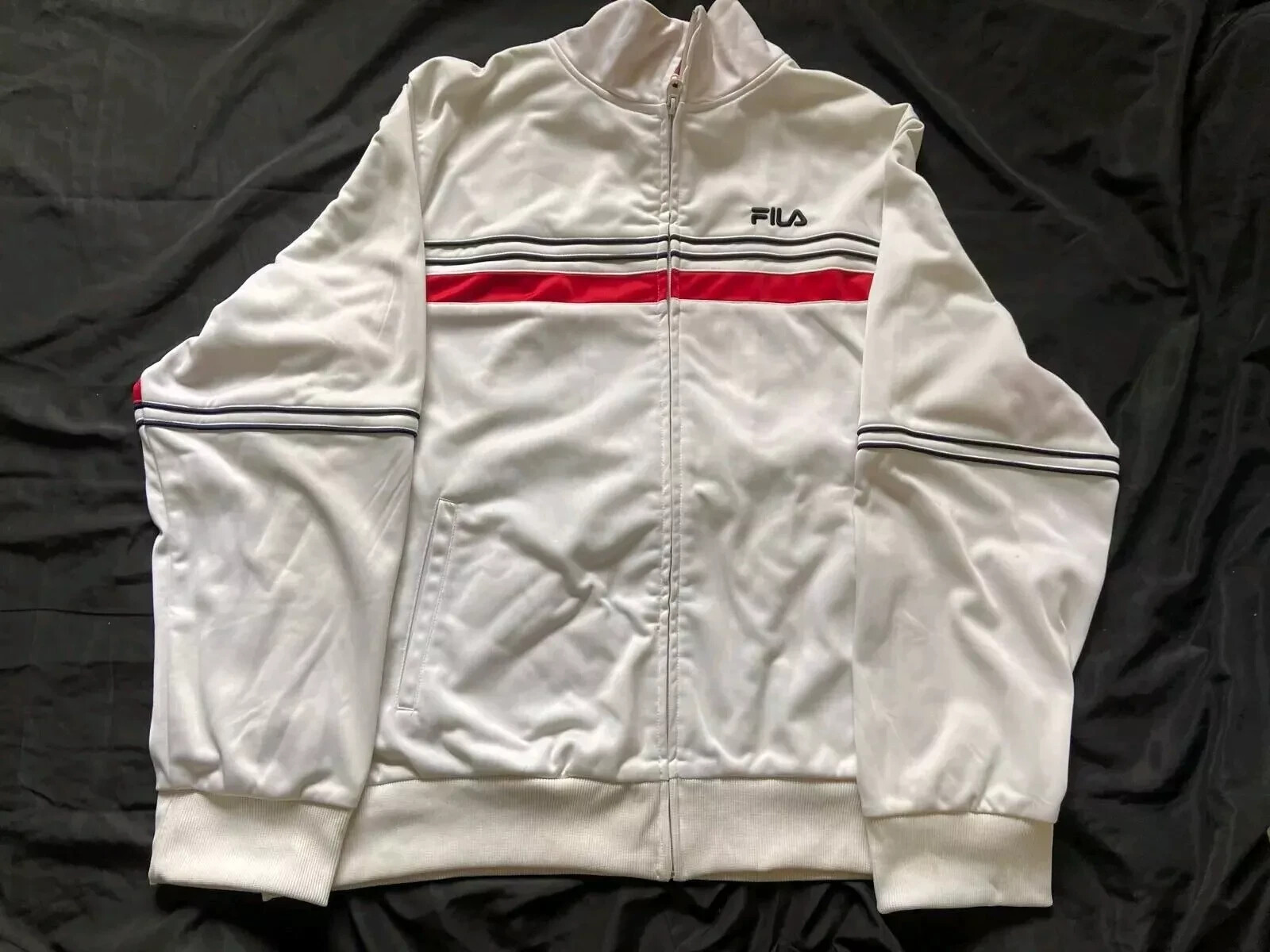 Giacca Fila bianca XL consegna gratuita giacca a vento