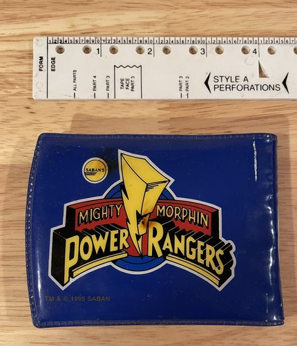 Vintage 1995 Mighty Morphing Power Rangers Wallet Saban. Complete! - Picture 3 of 8