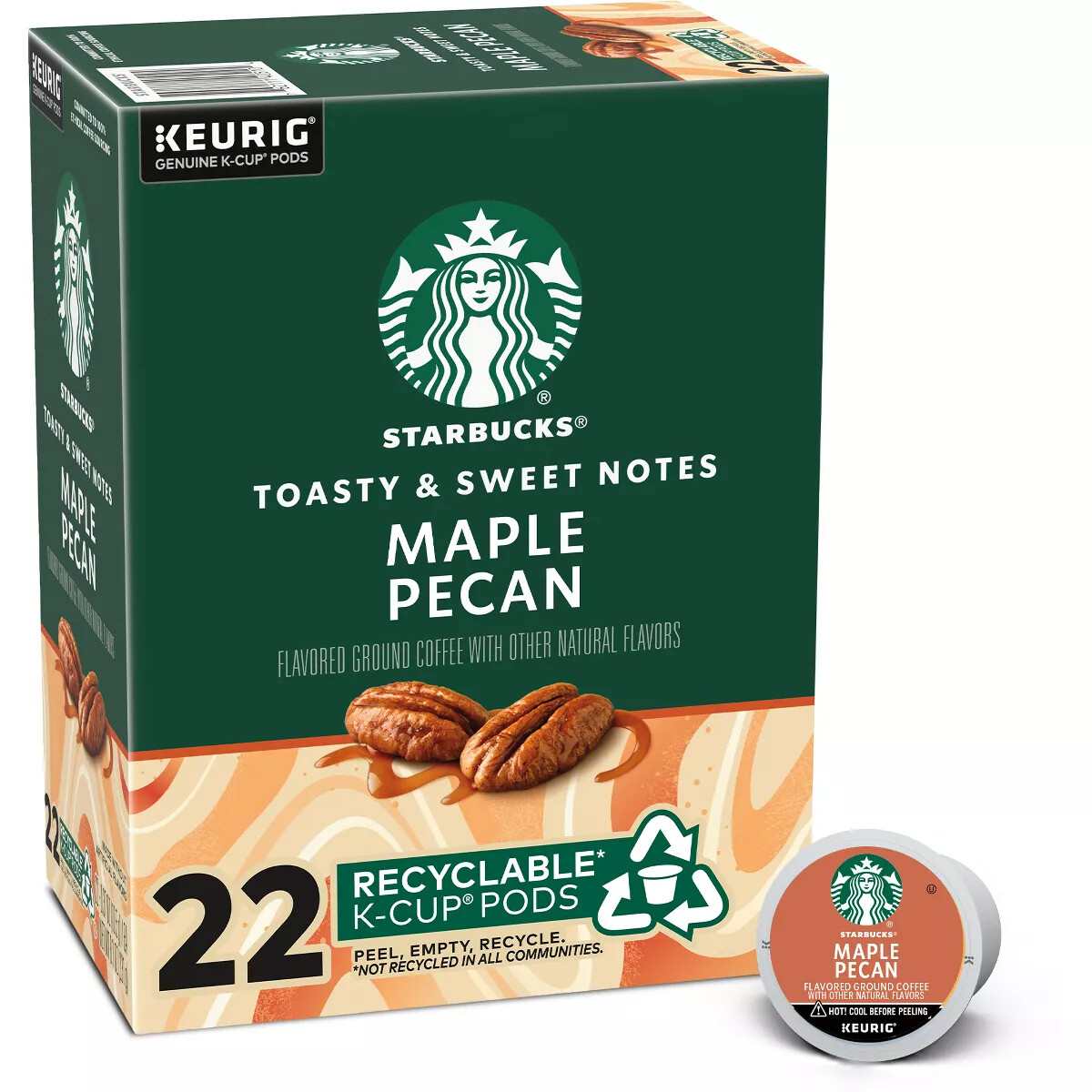 Starbucks Maple Pecan Coffee 22 to 132 Count K Cups Choose Any Size FREE SHIP