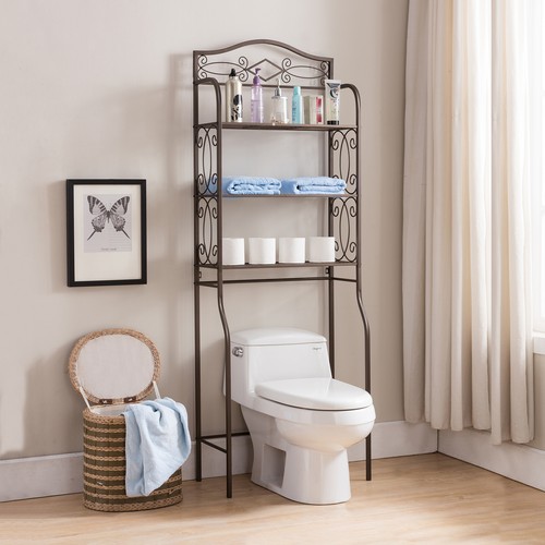 Kings Brand - Over The Toilet Storage Etagere Bathroom Rack Shelves Organizer