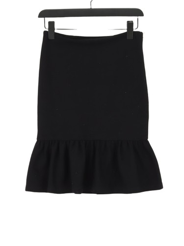 Reiss Women's Midi Skirt UK 8 Black Viscose