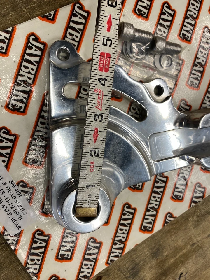 Soporte de pinza de freno Jaybrake Dual Quad Series montaje Harley Dyna 11 1/2 rotor Foto 3 de 4