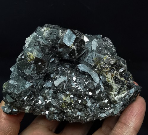 634g Natural Smoky Garnet Andradite Quartz Crystal Specimen Inner Mongolia - Picture 16 of 17