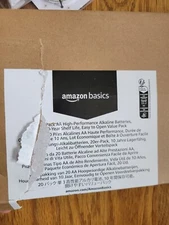 Amazon Basics 20 Pack AA High-Performance Alkaline Batteries , EXP : 2033