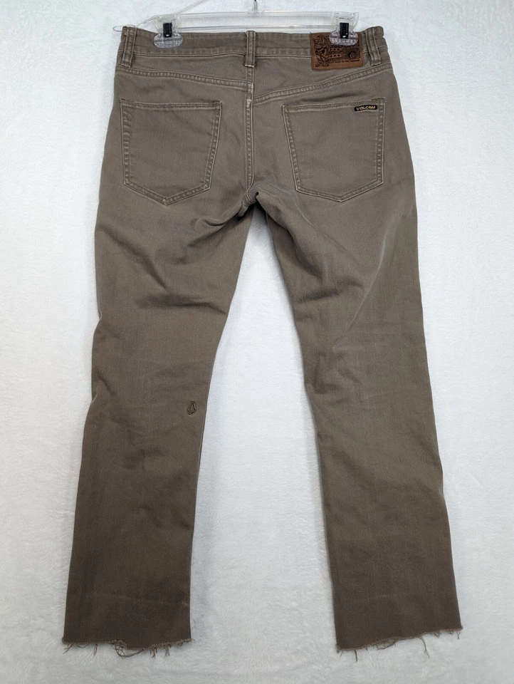 Volcom Vorta Slim Straight Brown Denim Pants Men's Size 29x27 - Image 2 of 4