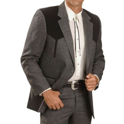 CIRCLE S Dallas Men's Swedish Knit Boise Sport Coat Rockabilly Western Wear 48L