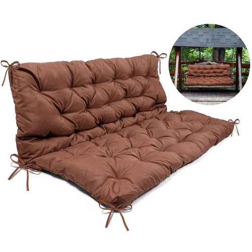 Swing Replacement Cushion, outside Bench Cushion with Backrest, 2-3 Seater Cushi