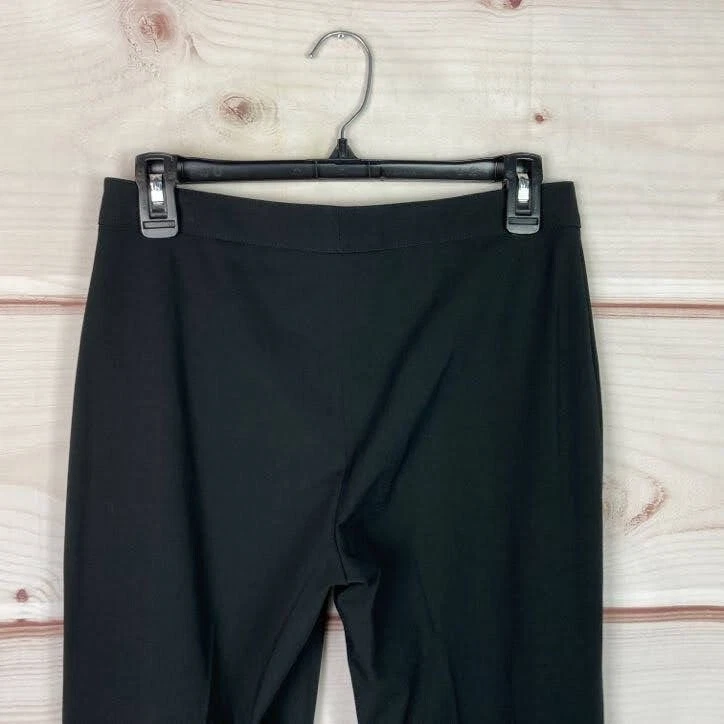 Pantalones Vertigo Paris para mujer FR 36 US 4 negros pierna recta vestido elástico tiro medio Foto 4 de 4