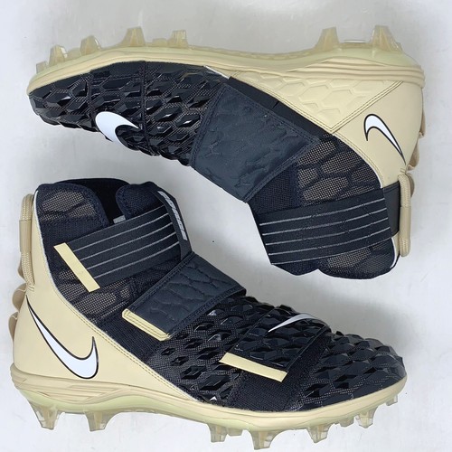 Nike Force Savage Elite 2 Tan Black High Football Cleats, Size 17 AH3999-011 - Picture 6 of 7