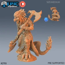 Dragon Kobold Axes B | Epic Miniatures | RPG Wargaming 3D Printed Miniature