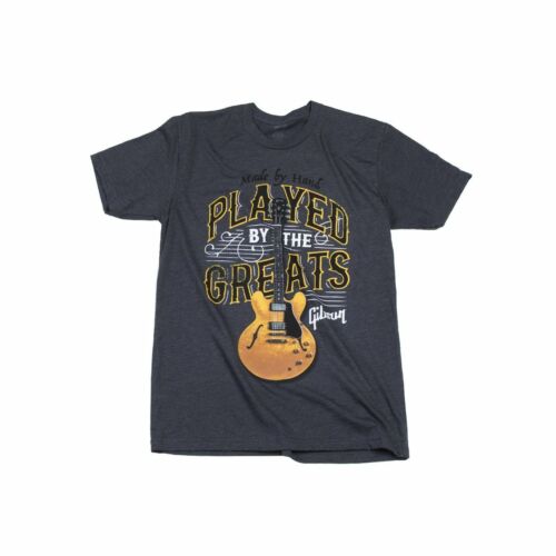 Gibson T-shirt Played By The Greats Charcoal S - Afbeelding 1 van 1