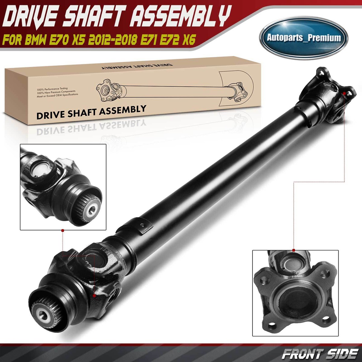 Front Drive Shaft Assembly for BMW F15 F16 X5 X6 2012-2017 AWD L6