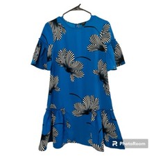Ann Taylor Blue Floral  Midi Summer Dress