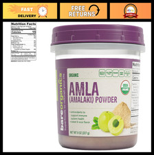 Organic Amla Powder - Superfood Indian Gooseberry, Non-GMO, Vegan, 8 Oz for Smoo