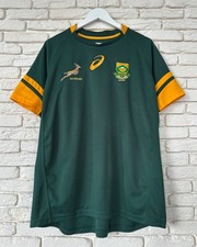 South Africa National Rugby Team Asics Shirt Jersey Men's Size XL