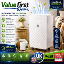 12L Low Energy Dehumidifier, Air Purifier, With Purifier, Timer, 5 Modes