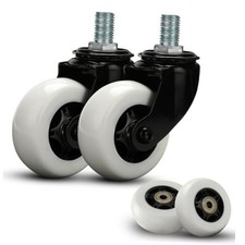 2 Pack Complete Caster Wheels Assembly for Razor Crazy Cart with Extra 2