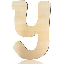 Wooden Letters 8 Inch Wood Letter Y 1/5 Inch Thick Cutouts Unfinished Wooden ...