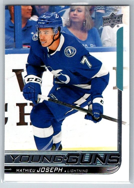 2018-19 Upper Deck Series 2 Young Guns #483 Mathieu Joseph Rookie Lightning RC