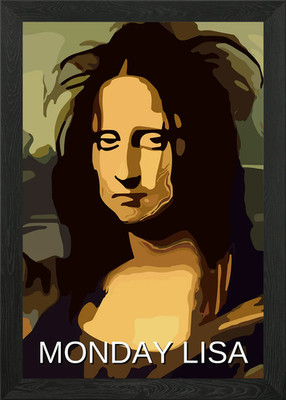 Stress bei der Arbeit Montag Lisa gerahmtes Wandbild Poster Leinwanddruck Bild