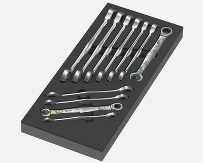 Wera Tools 6000 Joker Combination Wrench Set 1 With 9730 Foam Insert  11Pc