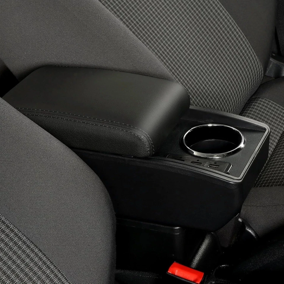 Коробка подлокотника для Daihatsu Rocky Feroza двухслойная с подстаканником и 6 портами USB - Изображение 3 из 4