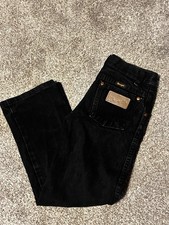 Wrangler Jean Youth Boys Size 8 Reg Cotton Black Denim Original Fit Cowboy Cut