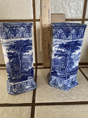 Pair Of Cauldon England  Vase. Different Shapes.