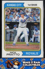 Nick Pratto 2023 Topps Heritage #94 Kansas City Royals Rookie RC