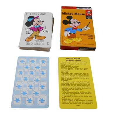 ミッキーページ Vintage 1972 Mickey Mouse Numbers Card Game EDU-Cards Complete | eBay