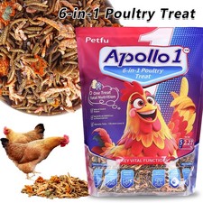 5LBS 6 in 1 Poultry Treat Dried Mealworms, Krill  BSFL High Nutrition USA Made