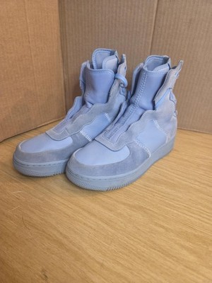Nike SF Air Force 1 Shoes Mens Size 8.5 Blue Suede High Top AO1535-400 Sneakers
