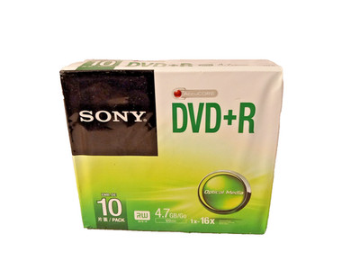 10x Sony DVD+R 120min 4,7GB / DVD beschreibbar Neu versiegelte Packung 