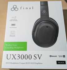 Final UX3000 SV Wireless Noise-Canceling Headphones Black from Japan