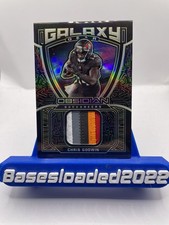 CHRIS GODWIN 2021 OBSIDIAN GALAXY GEAR PATCH YELLOW ETCH #19/25 5 Color Patch