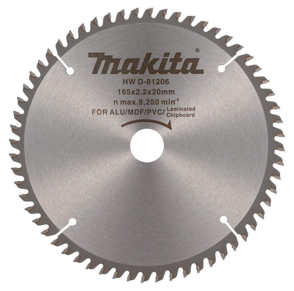 Makita 165x20MM 60T TCT Circular Saw Blade D-81206 Multi Purpose Blade